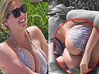 Kate Upton's BOOBS Pop OUT!