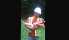Baby Deer Cries For Construction Worker - Baby Deer