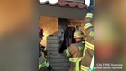 Naked Woman Rescued From Chimney