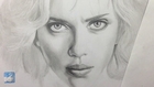 PORTRAIT ZEICHNEN - Lucy Scarlett Johansson - Speed Drawing - How to Draw a Realistic face