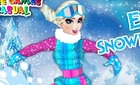 Elsa Snowboarder - Let's Play Elsa Princess In Snowboarder Game