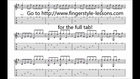 Sia: Elastic Heart with tablature for solo fingerstyle guitar