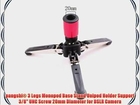 pangshi? 3 Legs Monopod Base Stand Unipod Holder Support 3/8 UNC Screw 20mm Diameter for DSLR