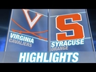 Virginia vs Syracuse | 2014-15 ACC Men's Basketball Highlights
