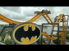 Batman: The Ride POV B-roll Footage Six Flags Fiesta Texas