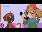 Dogs Five Little Monkeys | Top Rhymes For Kids | Kids Learning Songs