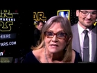 Carrie Fisher Oscar Isaac Swear ALOT on LIVE STREAM Star Wars The Force Awakens Red Carpet