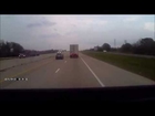 Raw video: Dash cam footage of Interstate 35E three-vehicle collision